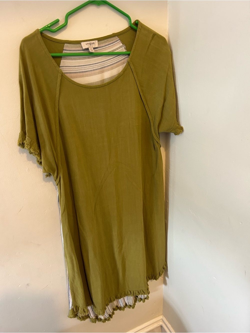 Umgee Olive Green Midi Dress